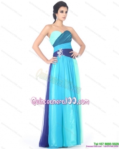 2015 Multi Color Sweetheart Dama Dresses with Ruching and Beading