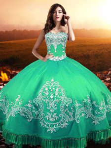 Vintage Sweetheart Sleeveless Taffeta Quinceanera Dresses Beading and Appliques Lace Up