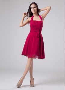 Captivating Sleeveless Knee Length Ruching Zipper Mother of Bride Dresses with Fuchsia