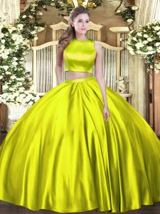 Floor Length Olive Green Quinceanera Dress Tulle Sleeveless Ruching