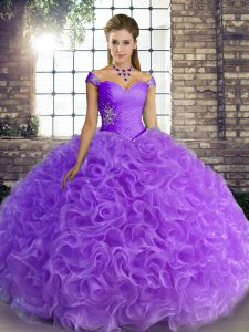 Pretty Sleeveless Beading Lace Up Sweet 16 Quinceanera Dress