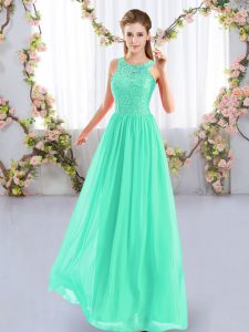 Custom Fit Sleeveless Lace Zipper Dama Dress for Quinceanera