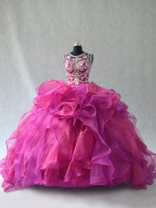Floor Length Lace Up Quince Ball Gowns Multi-color for Sweet 16 and Quinceanera with Beading and Ruffles