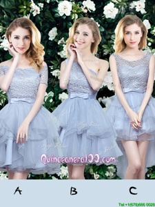 On Sale Off the Shoulder Sleeveless Lace and Ruffles and Belt Lace Up Court Dresses for Sweet 16