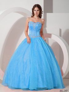 Fashionable Appliques Sweetheart Dress for a Quince with Beading