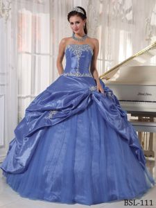 Strapless Appliques and Pick-ups Sweet 15/16 Birthday Dress