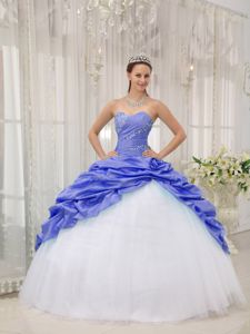 Two-toned Sweetheart Pick-ups Accent Beading Sweet 15 Dresses