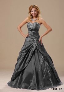 Modest Ruche Bodice Sweetheart Dresses for Quince Floor-Length