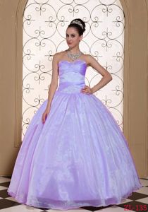 Exquisite Ball Gown Sweetheart Lilac Quinceanera Party Dresses