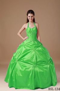 2013 Discount Spring Green Ball Gown Beaded Sweet 16 Dress