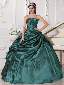 The Best Ruched Beaded Turquoise Quinceanera Party Dresses