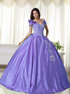 Purple Off The Shoulder Ball Gown Quinceanera Gown Dresses
