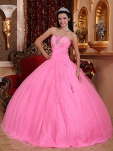 Recommended Strapless Appliques Sweet 16 Dresses with Beading