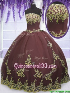 Dynamic Spring and Summer and Fall and Winter Tulle Sleeveless Floor Length Sweet 16 Dress andLace and Appliques