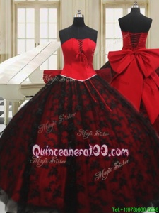 Colorful Sleeveless Beading and Bowknot Lace Up Quinceanera Dress