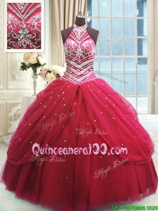 Inexpensive Sleeveless Beading Lace Up 15 Quinceanera Dress