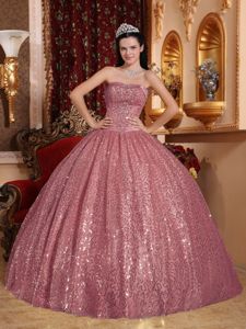 Sequins Quinceanera Dress for Sweet 16 Sweetheart Floor Length