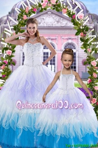 Ideal Multi-color Quinceanera Dresses Military Ball and Sweet 16 and Quinceanera and For withBeading Sweetheart Sleeveless Lace Up