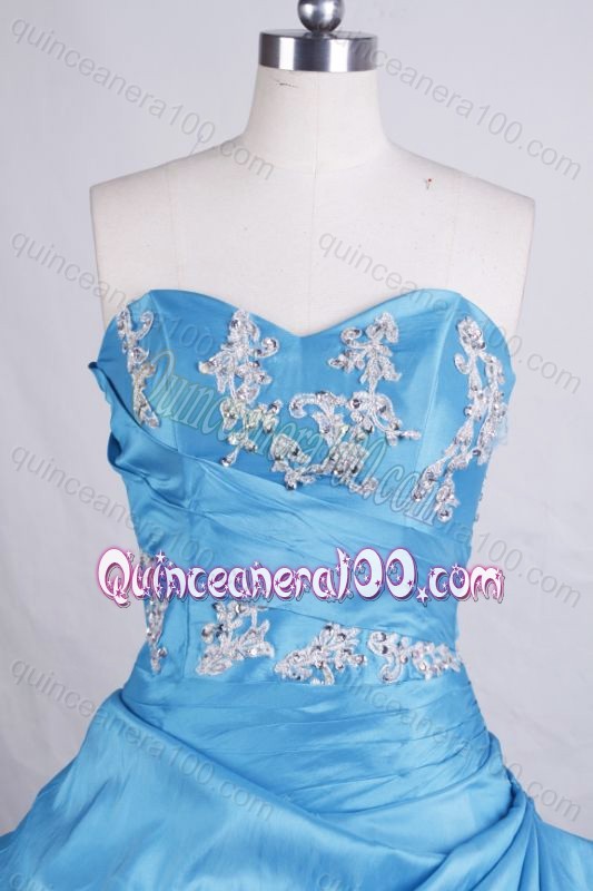 Elegant Ball gown Sweetheart Floor-length Quinceanera Dresses With Appliques