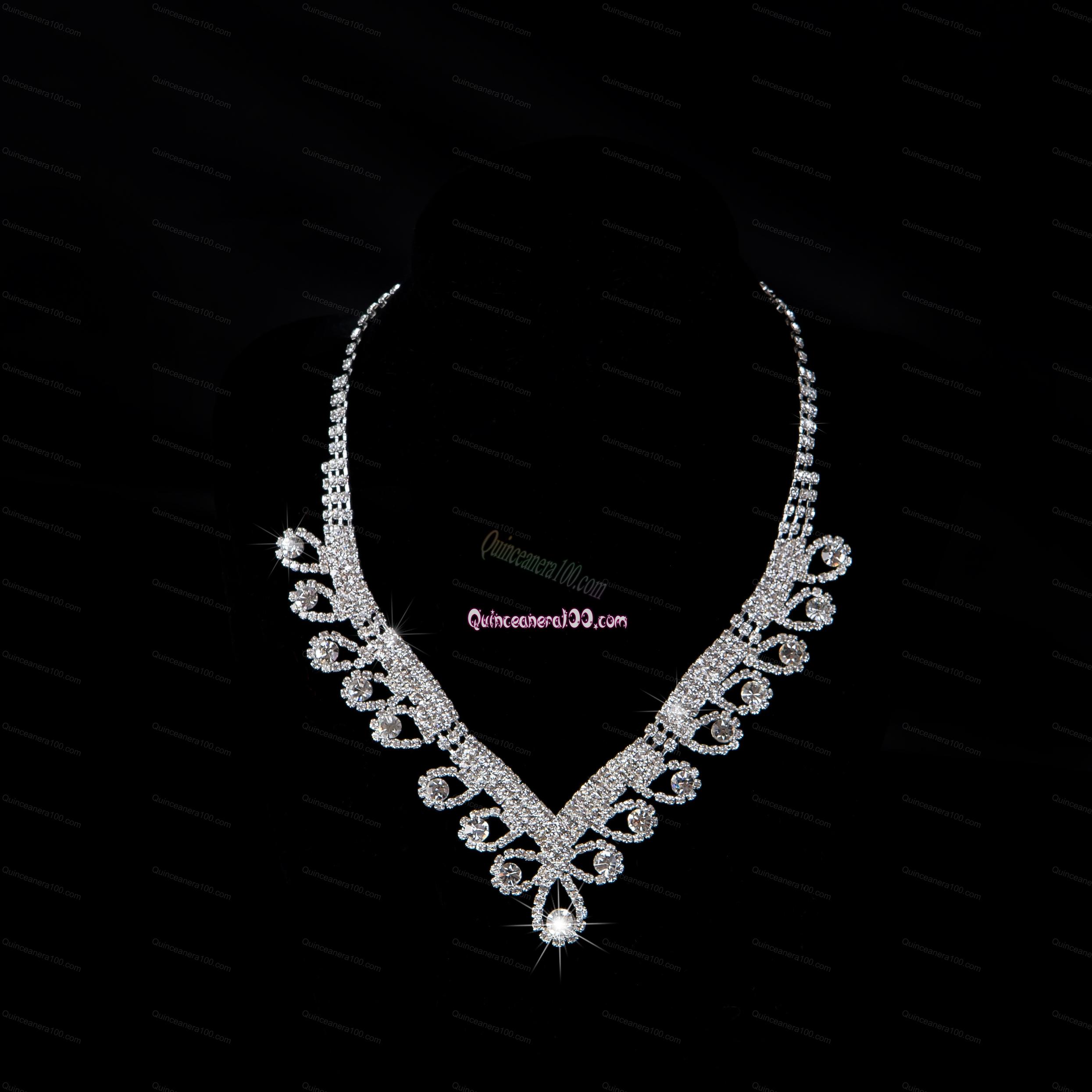 Shining Alloy With Rhinestone Ladies Jewelry Sets - Quinceanera 100