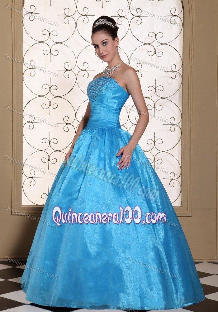 the Brand New Style Strapless Quinceanera Dresses with Beading