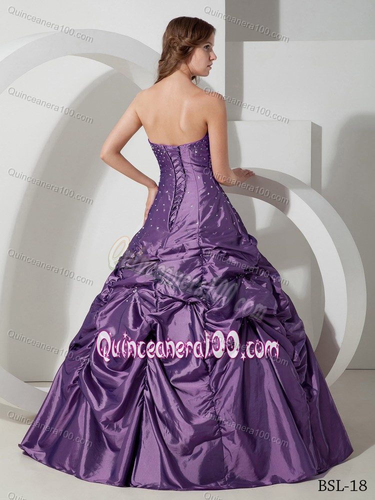 How to Find Pretty Beaded Purple Sweet 15/16 Birthday Dress