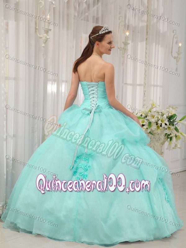 Pretty Apple Green Sweetheart Ball Gown Dresses For a Quinceanera