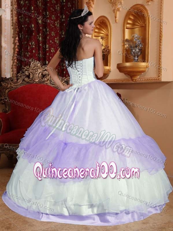 Multi-colored Ruffles Dress for Sweet 16 with Embroidery Hot Sale