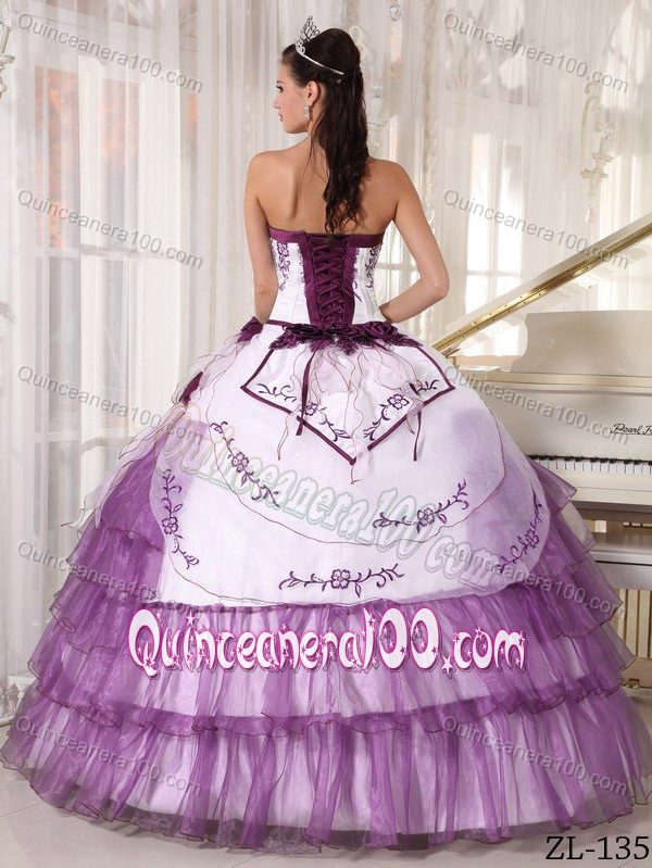 Unique Colorful Multi-Layered Sweet 16 Dresses with Embroidery