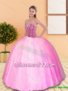 Exclusive Beading Sweetheart Quinceanera Gown for 2015 Spring