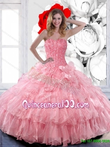 Luxurious Sweetheart 2015 Quinceanera Dresses with Ruffled Layers