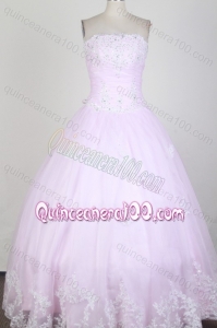 Beading and Appliques Taffeta Low Price Lilac Ball Gown Quinceanera Dresses