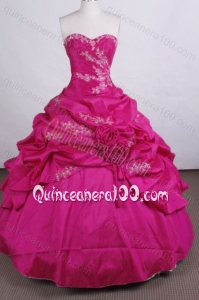 Discount Ball gown Sweetheart Pick-ups And Beading Quinceanera Dresses with Appliques
