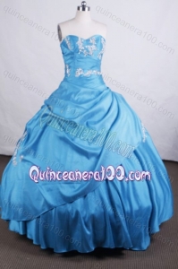 Elegant Ball gown Sweetheart Floor-length Quinceanera Dresses With Appliques