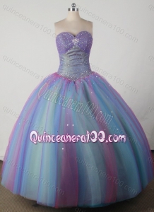 Beautiful Ball Gown Sweetheart Beading Multi Color Quinceanera Dresses