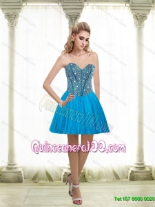 2015 Beautiful A Line Sweetheart Dama Dresses for Quinceanera