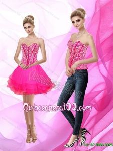 Exclusive Sweetheart A Line Beading Dama Dresses for Quinceanera
