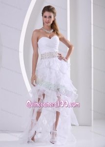 2014 Spring Ruffles Design Dama Dress with Beaded and Ruched