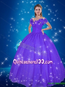 Fashionable 2015 Cinderella Purple Quinceanera Dresses