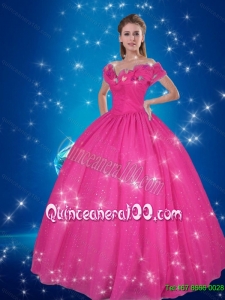 Puffy Off the Shoulder Floor Length Cinderella Quinceanera Dresses