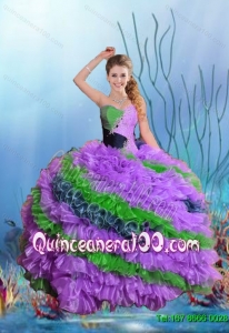 Beautiful Multi Color Sweetheart Quinceanera Dresses for 2015 Summer