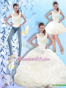 2015 Summer Beautiful High Neck and Beaded Quinceanera Dresses with Pick Ups