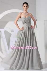 2014 Affordable Grey Mother of the Dresses with Beading and Appliques