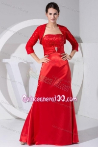 2014 The Most Popular Beading and Embroidery Red Mother of the Dresses