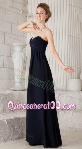 2014 Custom Made Sweetheart Black Mother of the Dresses with Ruching