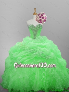 Perfect Beaded Quinceanera Dresses in Organza for 2015