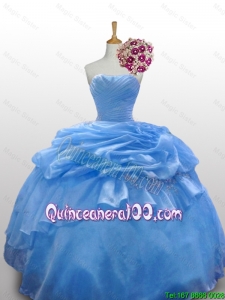 New Arrival 2016 Summer Strapless Quinceanera Dresses with Paillette and Ruffled Layers
