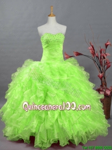 New Style Sweetheart Quinceanera Dresses in Spring Green for 2016