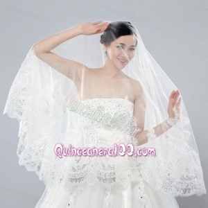 Two-Tier Lace Edge Wedding Veil for Wedding Party