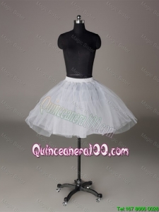 Most Popular Organza Ball Gown Mini-Length Petticoat in White